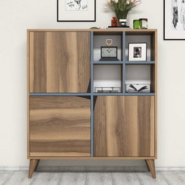 Hanah Home Pulse Armario Multiusos Nogal y Azul